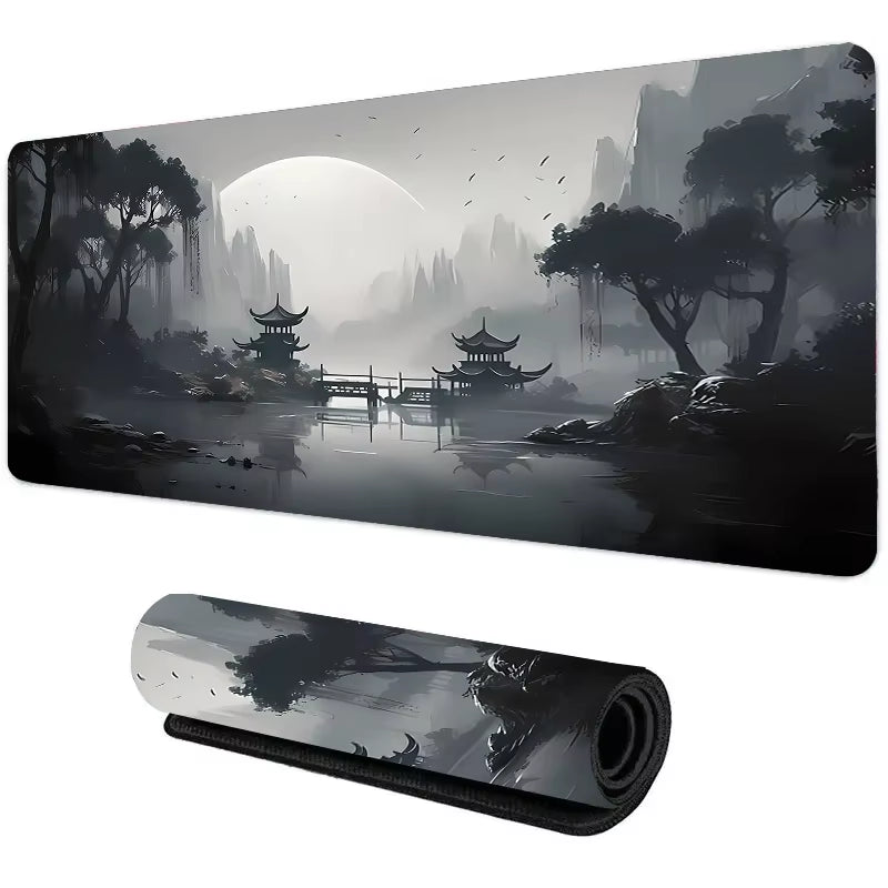 Night Moonlight Large Cool Mouse Pad Laptop Non-Slip Esports Office Desk Mat Game Player Mousepad Mini PC Desktop Accessories