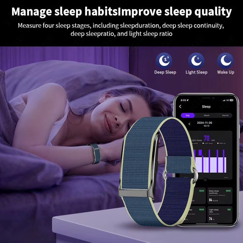 2025 Smart Band Watch Heart Rate Health Monitoring Pedometer Sport Fitness Tracker Electronic Bracelet Men Smartwatch Women