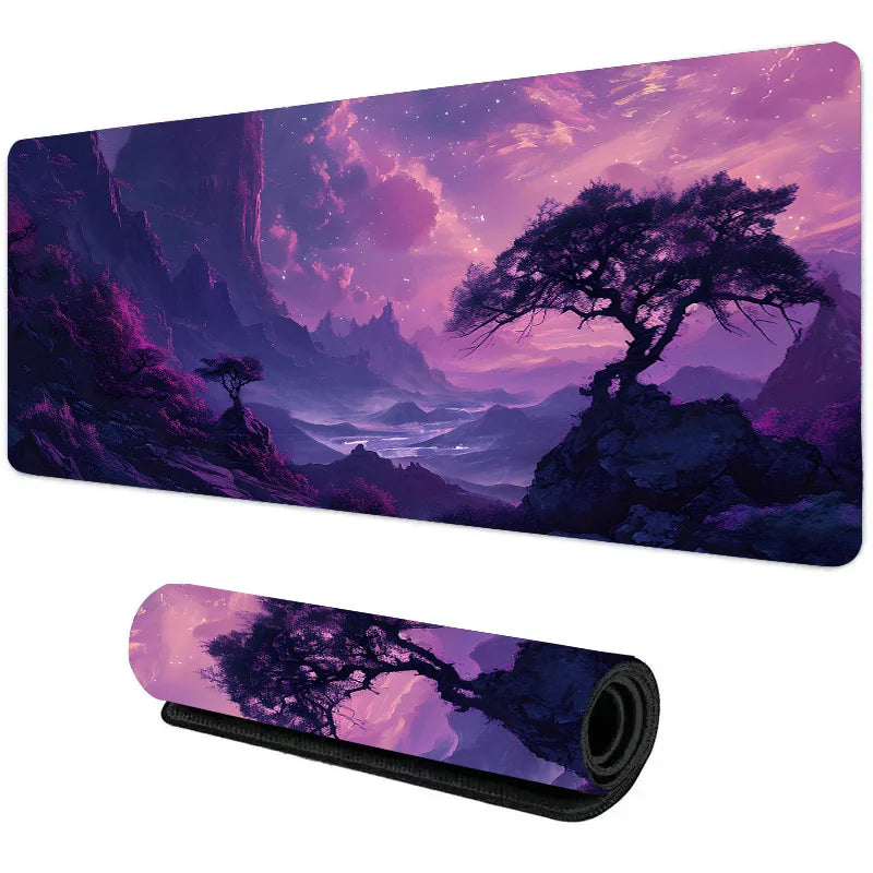 Night Moonlight Large Cool Mouse Pad Laptop Non-Slip Esports Office Desk Mat Game Player Mousepad Mini PC Desktop Accessories