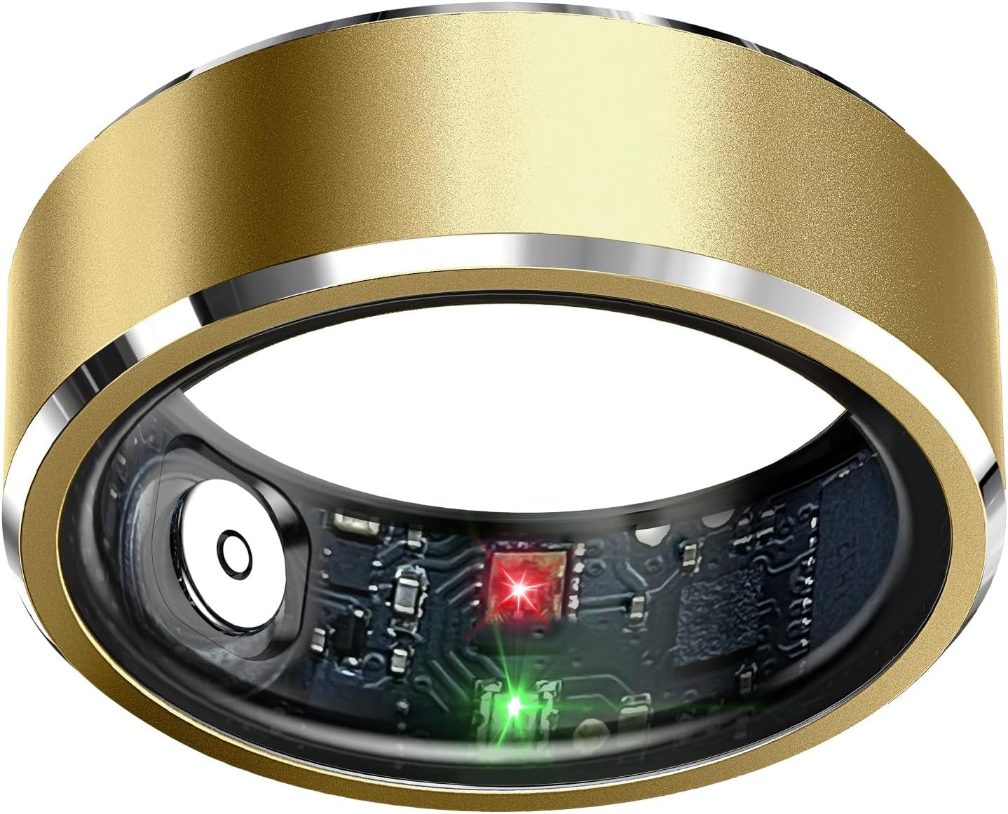 Smart Ring Health Tracker, Sleep Tracker Ring with Heart Rate, Waterproof Fitness Ring for Activity Monitoring/Steps/Distance/Calories,Air Gestures,Up to 7Day Battery,For Ios Android(Stylish Silver#8)