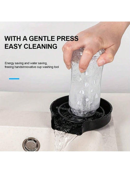 1Pc ABS Resin Household Cup Washer, Automatic Cup Washing Device for Kitchen Sink or Bar Countertop