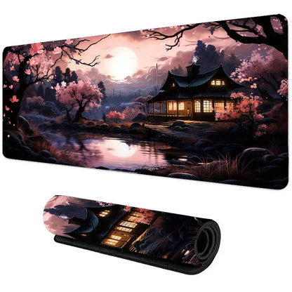 Night Moonlight Large Cool Mouse Pad Laptop Non-Slip Esports Office Desk Mat Game Player Mousepad Mini PC Desktop Accessories