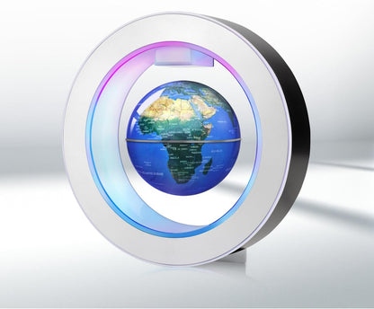 Floating Globe O Frame, Magnetic Levitating Technolog, Cool Gadgets for Men, 4In Globe for Education Office Home Desk Decor, Cool Tech Gift for Holiday Parties Birthday