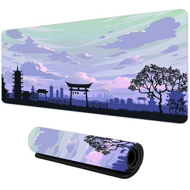 Night Moonlight Large Cool Mouse Pad Laptop Non-Slip Esports Office Desk Mat Game Player Mousepad Mini PC Desktop Accessories