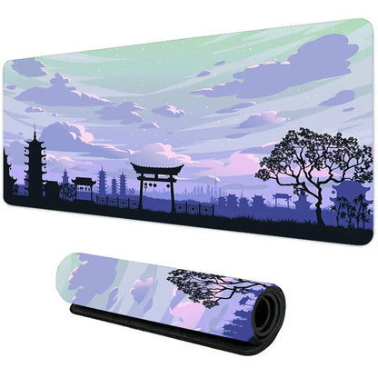 Night Moonlight Large Cool Mouse Pad Laptop Non-Slip Esports Office Desk Mat Game Player Mousepad Mini PC Desktop Accessories