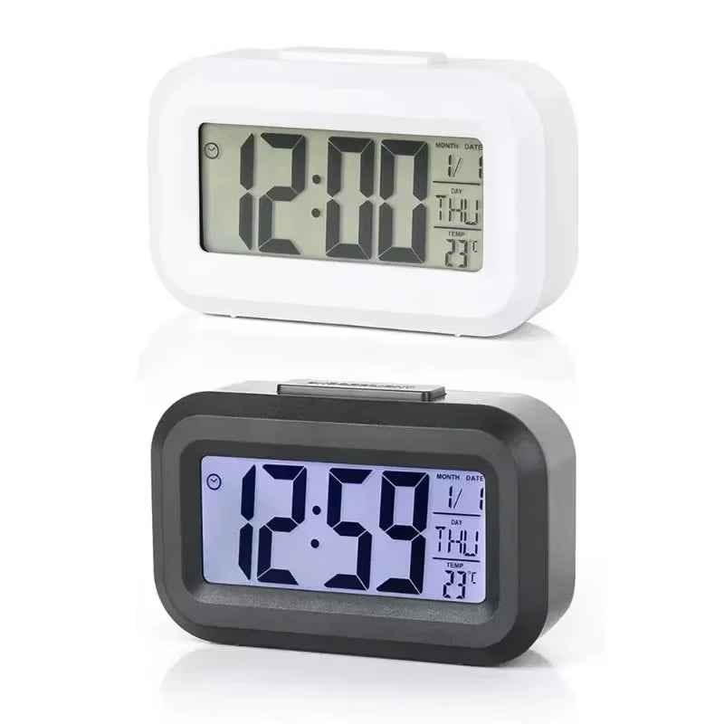 Led Digital Alarm Clock Backlight Data Times Calendar Desktop Multi-Function Electronic Bedroom Decoration Desk Decorations Wall