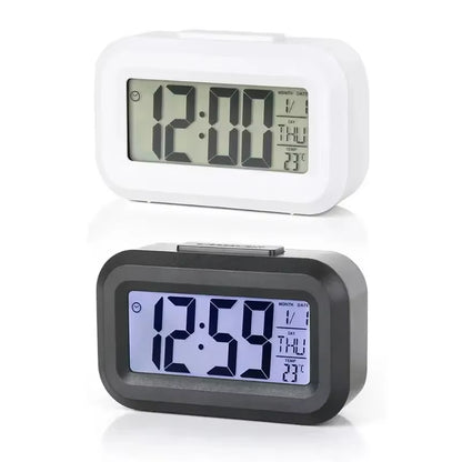 Led Digital Alarm Clock Backlight Data Times Calendar Desktop Multi-Function Electronic Bedroom Decoration Desk Decorations Wall
