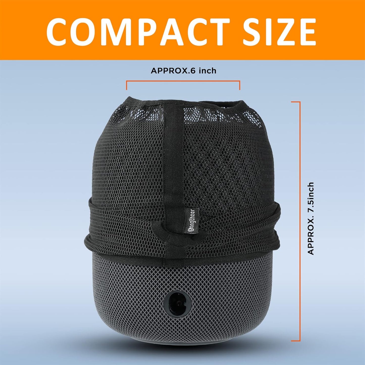 Speaker Dust Cover for Homepod 2, Mesh Speaker Cloth, Smart Cover with Charging Hole, High-Grade Nylon, Black