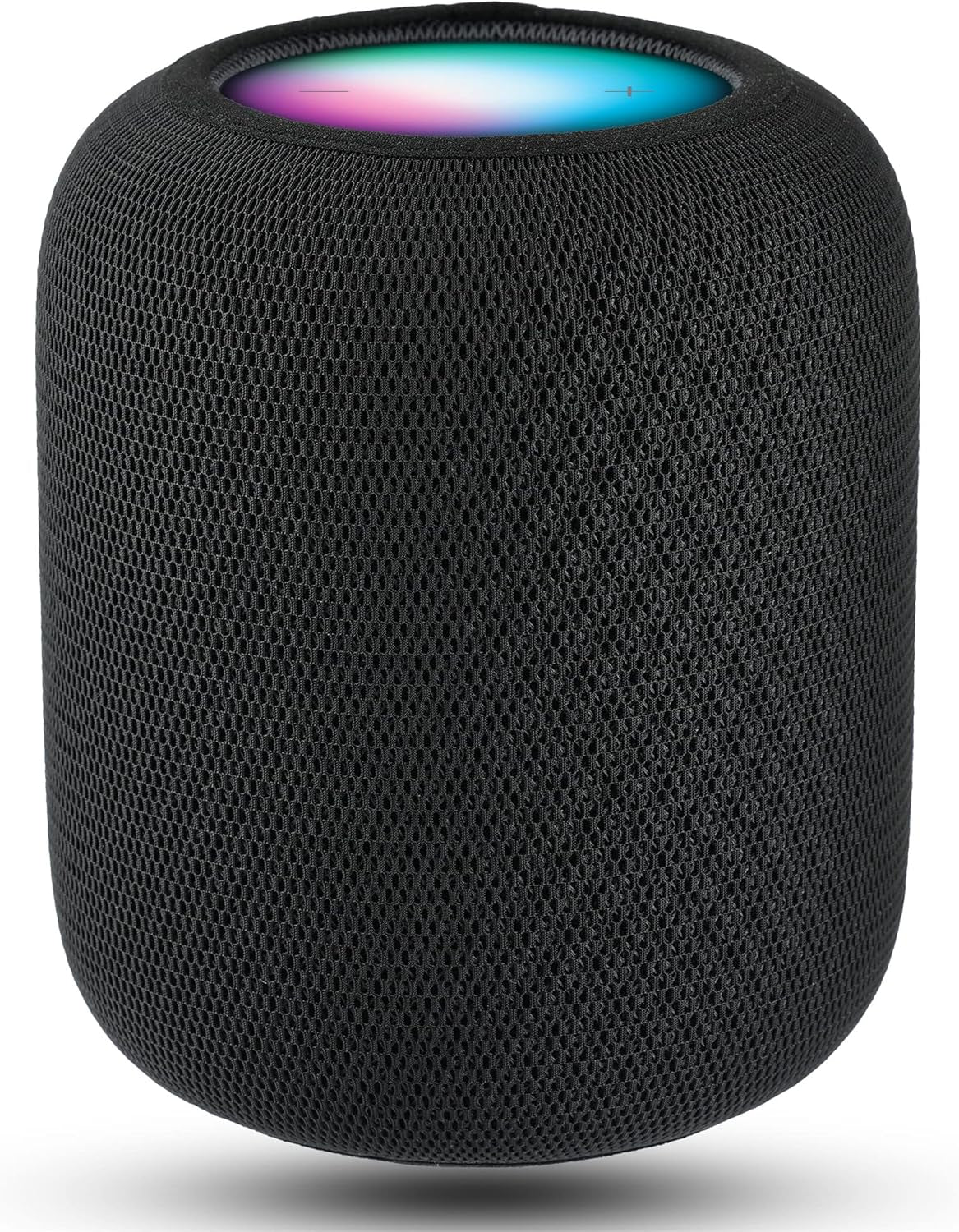 Speaker Dust Cover for Homepod 2, Mesh Speaker Cloth, Smart Cover with Charging Hole, High-Grade Nylon, Black