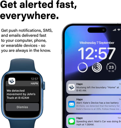 GPS Mini GPS Smart Tracker for Vehicles, Cars, Trucks, Loved Ones, GPS Tracker Device for Kids & Weatherproof Magnetic Case, Unlimited Updates, Real-Time GPS Tracking, USA Made Tech