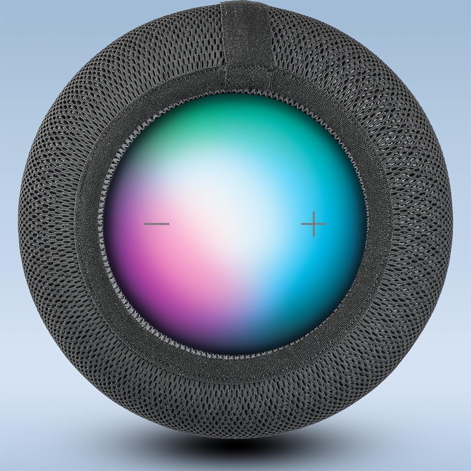 Speaker Dust Cover for Homepod 2, Mesh Speaker Cloth, Smart Cover with Charging Hole, High-Grade Nylon, Black