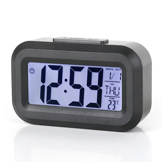 Led Digital Alarm Clock Backlight Data Times Calendar Desktop Multi-Function Electronic Bedroom Decoration Desk Decorations Wall