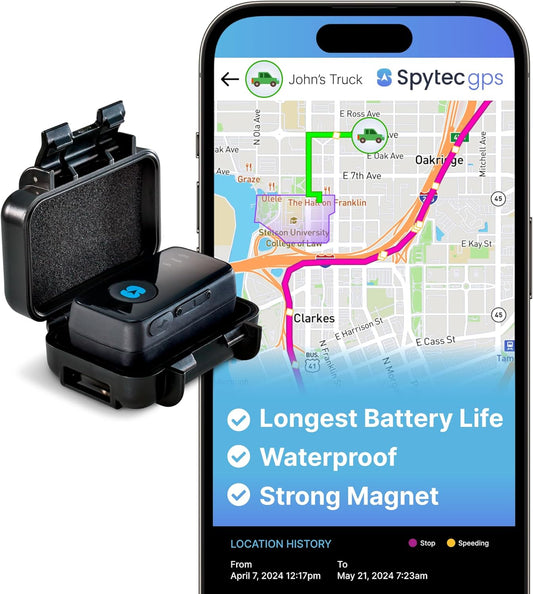 GPS Mini GPS Smart Tracker for Vehicles, Cars, Trucks, Loved Ones, GPS Tracker Device for Kids & Weatherproof Magnetic Case, Unlimited Updates, Real-Time GPS Tracking, USA Made Tech