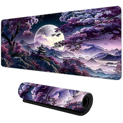 Night Moonlight Large Cool Mouse Pad Laptop Non-Slip Esports Office Desk Mat Game Player Mousepad Mini PC Desktop Accessories