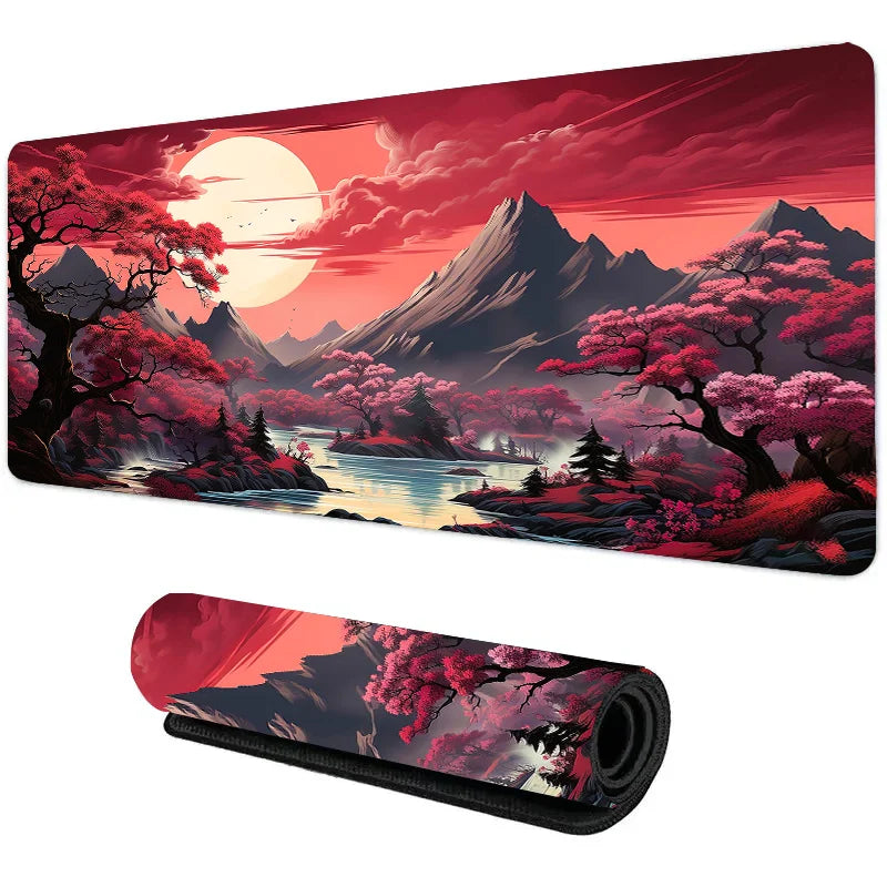 Night Moonlight Large Cool Mouse Pad Laptop Non-Slip Esports Office Desk Mat Game Player Mousepad Mini PC Desktop Accessories