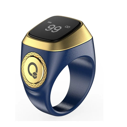 2025 Iqibla Smart Zikr Ring Praise Tasbih Tally Electronic Digital Counter for Muslims Prayer Time Vibration Reminder Waterproof
