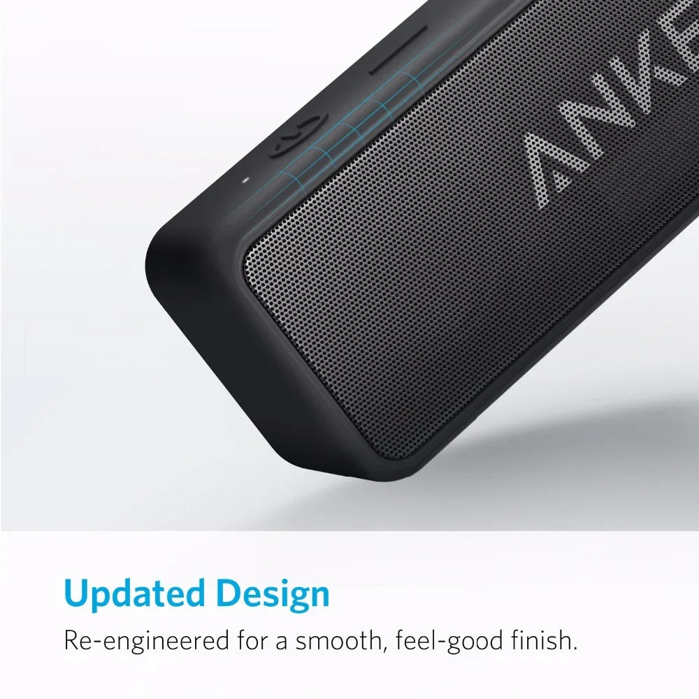 Soundcore 2 Portable Wireless Bluetooth Speaker Better Bass 24-Hour Playtime 66Ft Bluetooth Range IPX7 Water Resistance