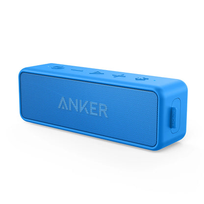 Soundcore 2 Portable Wireless Bluetooth Speaker Better Bass 24-Hour Playtime 66Ft Bluetooth Range IPX7 Water Resistance