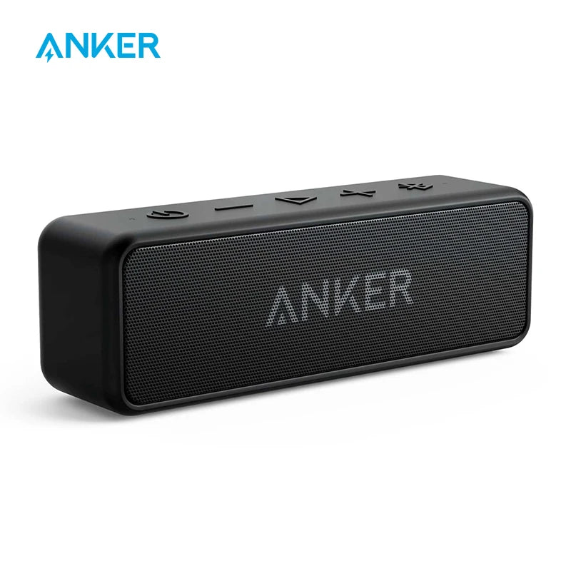 Soundcore 2 Portable Wireless Bluetooth Speaker Better Bass 24-Hour Playtime 66Ft Bluetooth Range IPX7 Water Resistance