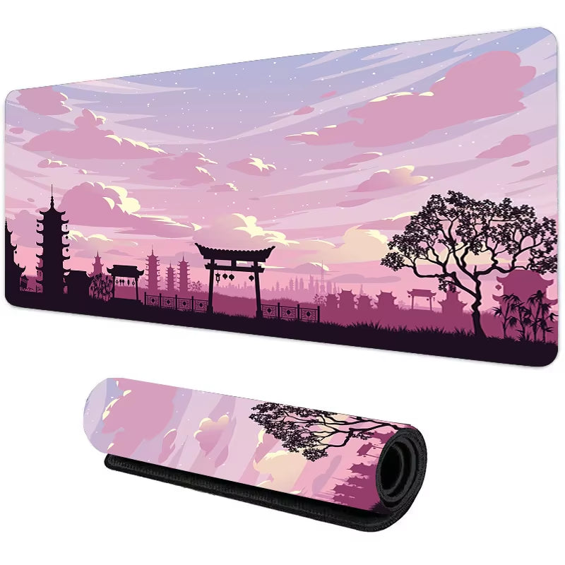 Night Moonlight Large Cool Mouse Pad Laptop Non-Slip Esports Office Desk Mat Game Player Mousepad Mini PC Desktop Accessories
