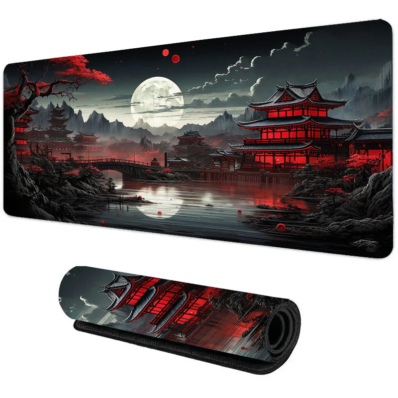 Night Moonlight Large Cool Mouse Pad Laptop Non-Slip Esports Office Desk Mat Game Player Mousepad Mini PC Desktop Accessories