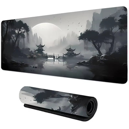 Night Moonlight Large Cool Mouse Pad Laptop Non-Slip Esports Office Desk Mat Game Player Mousepad Mini PC Desktop Accessories