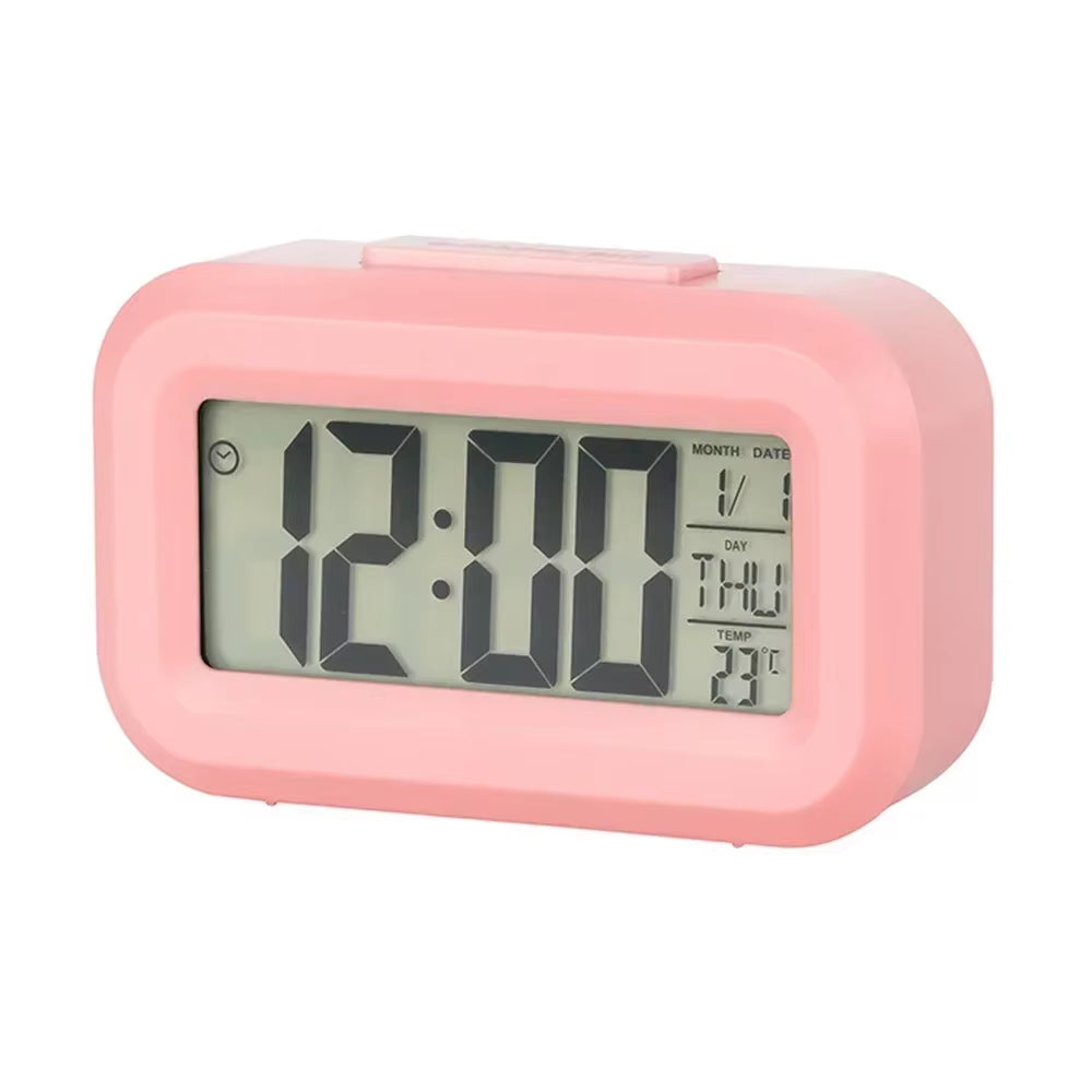 Led Digital Alarm Clock Backlight Data Times Calendar Desktop Multi-Function Electronic Bedroom Decoration Desk Decorations Wall