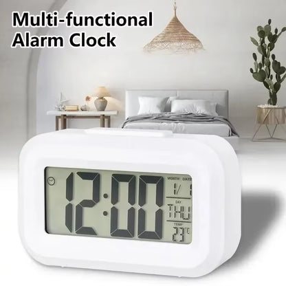 Led Digital Alarm Clock Backlight Data Times Calendar Desktop Multi-Function Electronic Bedroom Decoration Desk Decorations Wall